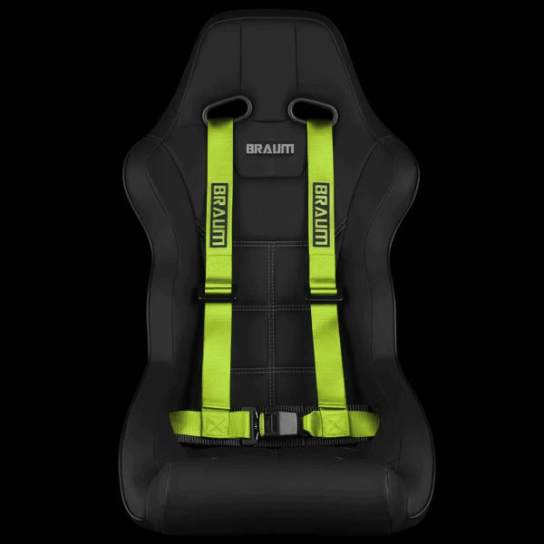4 Point 2 Racing Harness Lime Green Slammedenuff
