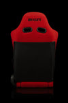 Braum Racing Seats ADVAN Series Sport Racing Seats Red Jacquard / Black Stitching