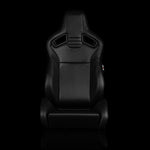 Braum Racing Seats Elite V2 Series Sport Seats - Black & Black Stitching
