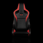 Braum Racing Seats Elite V2 Series Sport Seats - Black & Red