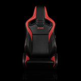 Braum Racing Seats Elite V2 Series Sport Seats - Black & Red