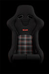 Braum Racing Seats Falcon-R Composite FRP Bucket Seat - Red Plaid