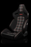 Braum Racing Seats Orue S Series Sport Seats - Red Plaid Fabric