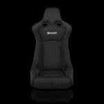Braum Racing Seats Venom-R Series Fixed Back Bucket Seat - Black Cloth / Carbon Fiber