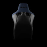 Braum Racing Seats Venom-R Series Fixed Back Bucket Seat - Blue Cloth / Carbon Fiber