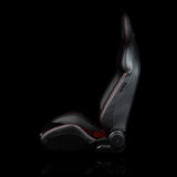 Braum Racing Seats Viper X Series Sport Seats - Black / Red Houndstooth