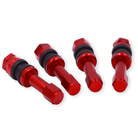 Kansei Wheels Wheels RED Aluminum Valve Stems (4 pcs)