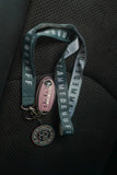 Slammedenuff Lanyards/Keychains Light Grey/White Lanyard