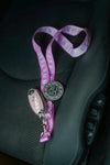 Slammedenuff Lanyards/Keychains Light Lavender/White Lanyard