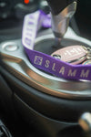 Slammedenuff Lanyards/Keychains Purple/White Lanyard