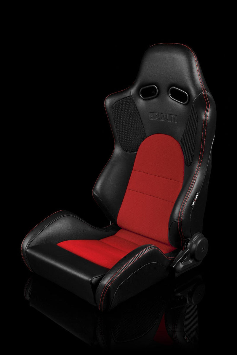 ADVAN SERIES RACING SEATS (BLACK & RED) – PAIR – Slammedenuff