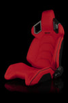 Braum Racing Seats ALPHA-X SERIES RACING SEATS (RED CLOTH) – PAIR