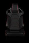 Braum Racing Seats ALPHA-X SERIES RACING SEATS (RED STITCHING | LOW BASE VERSION) – PAIR