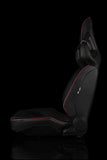 Braum Racing Seats ALPHA-X SERIES RACING SEATS (RED STITCHING | LOW BASE VERSION) – PAIR