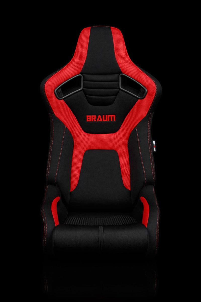 ELITE-R SERIES RACING SEATS ( BLACK & RED CLOTH ) – PAIR – Slammedenuff