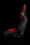 Braum Racing Seats ELITE-R SERIES RACING SEATS ( BLACK & RED CLOTH ) – PAIR
