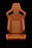 Braum Racing Seats ELITE-X SERIES RACING SEATS (BRITISH TAN LEATHERETTE) – PAIR