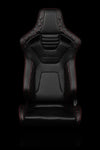 Braum Racing Seats ELITE-X SERIES RACING SEATS ( DIAMOND ED. | RED STITCHING ) – PAIR