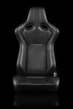 Braum Racing Seats VENOM SERIES RACING SEATS (BLACK LEATHERETTE) – PAIR