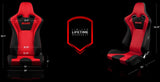 Braum Racing Seats VENOM SERIES RACING SEATS (BLACK & RED) – PAIR