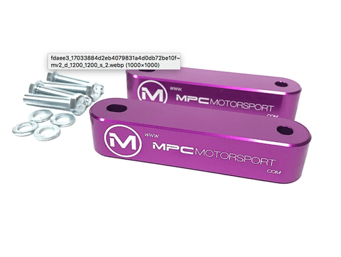 MPC Motorsports Engine Bay Hardware Purple Hood Risers by MPC