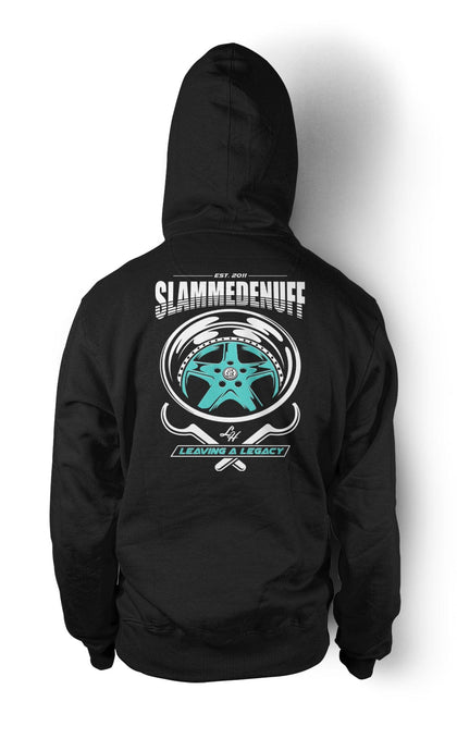 Slammedenuff Hoodies & Jackets "Leaving A Legacy" Hoodie - Black/Teal
