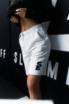Slammedenuff NEW ARRIVALS White SE Shorts