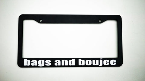 Slammedenuff Plate Frames Bags and Boujee Plate Frame