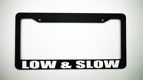 Slammedenuff Plate Frames Low & Slow Plate Frame