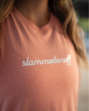 Slammedenuff Tank Tops Coral Summer Crop Top