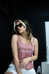 Slammedenuff Tank Tops Muave Summer Crop Top